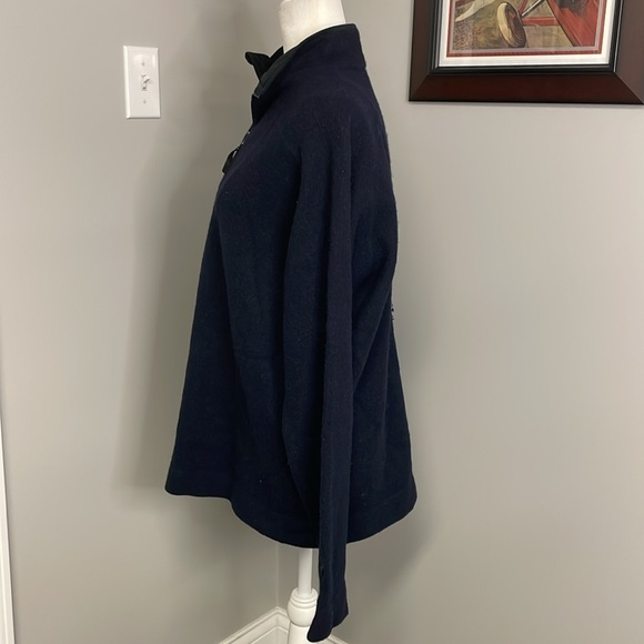 Mountain Hardwear Men's Dark Blue 1/2 Zip-Up Pullover Fleece Size Large Warm - Picture 3 of 8